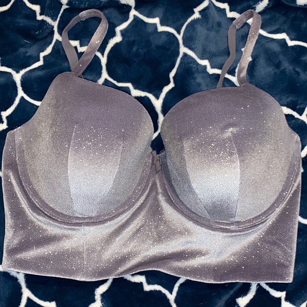 NWOT sparkly velvet bra